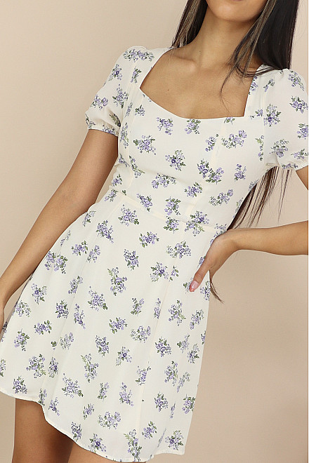 ITZEL FLORAL PRINT DRESS